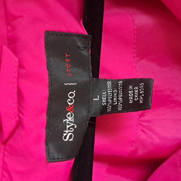 Style & Co Windbreaker | Size L - Picture 8 of 9